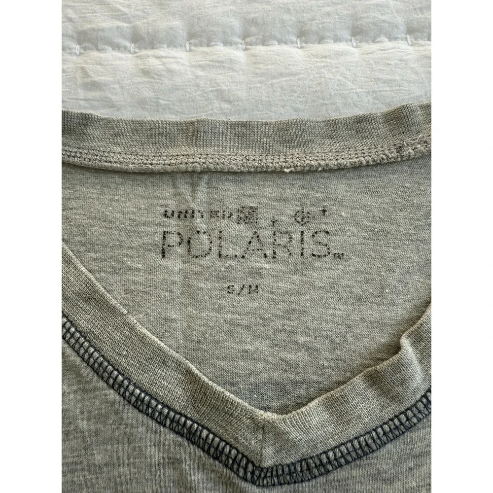 Unisex United Airlines Business Class Polaris Sleep Shirt Gray Pajamas S/M
